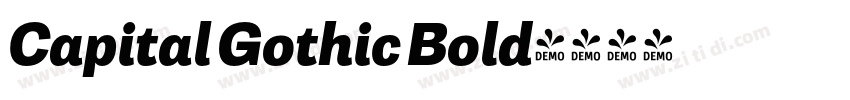 Capital Gothic Bold字体转换